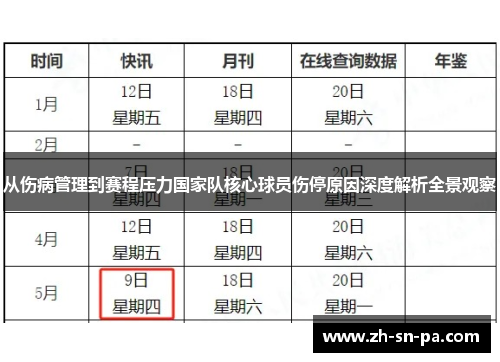 从伤病管理到赛程压力国家队核心球员伤停原因深度解析全景观察